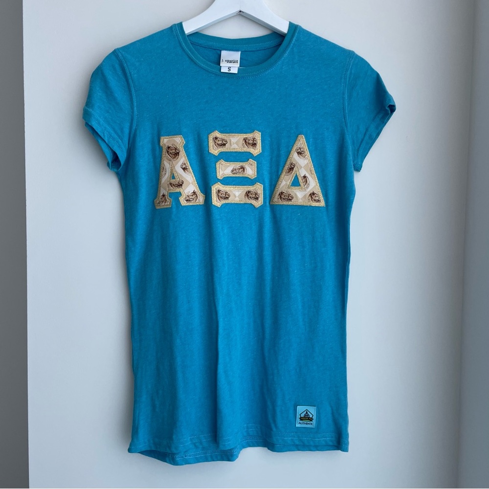 Alpha Xi Delta Stitched Letter Shirt